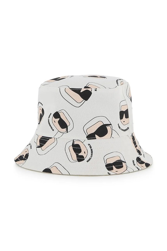 Karl Lagerfeld kapelusz dwustronny bawełniany dziecięcy beżowy Z31206