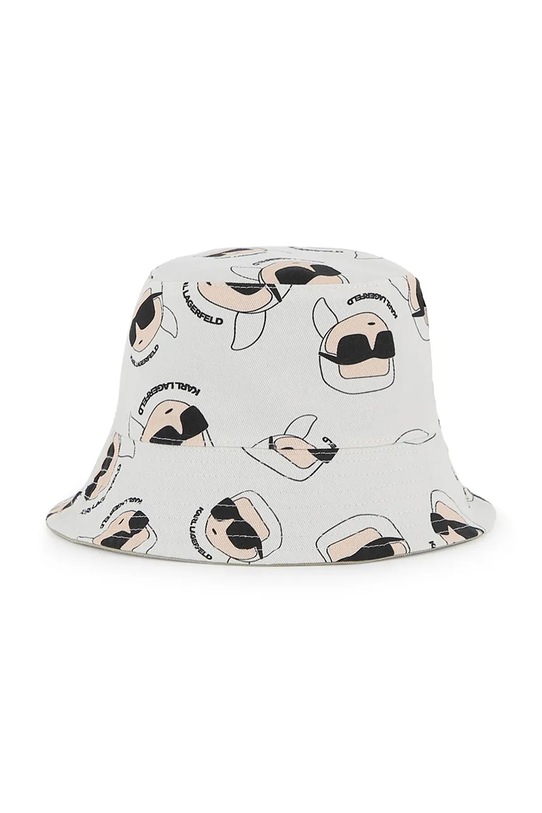 Karl Lagerfeld kapelusz dwustronny bawełniany dziecięcy Z31206 beżowy