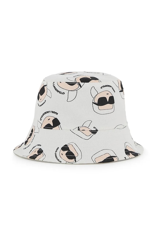 Karl Lagerfeld kapelusz dwustronny bawełniany dziecięcy Z31206 beżowy