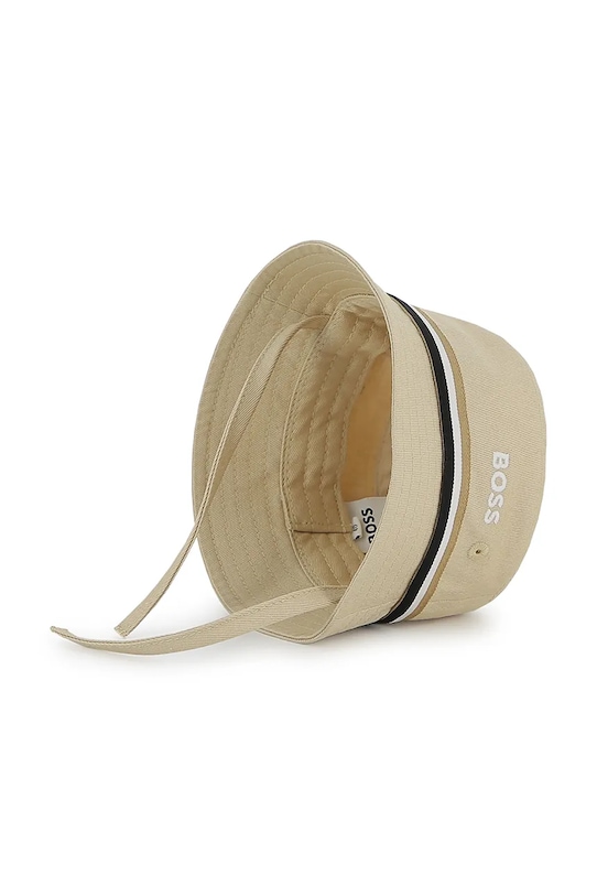 Dječji pamučni šešir BOSS bež J53100