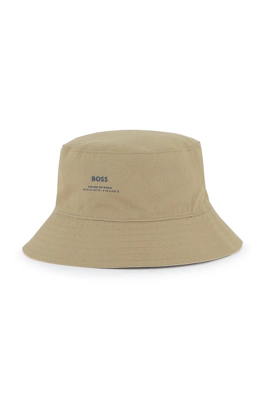 Dječji pamučni šešir BOSS bež J53124.58