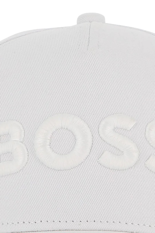 Pamučna kapa sa šiltom za bebe BOSS bijela J53167.52.56