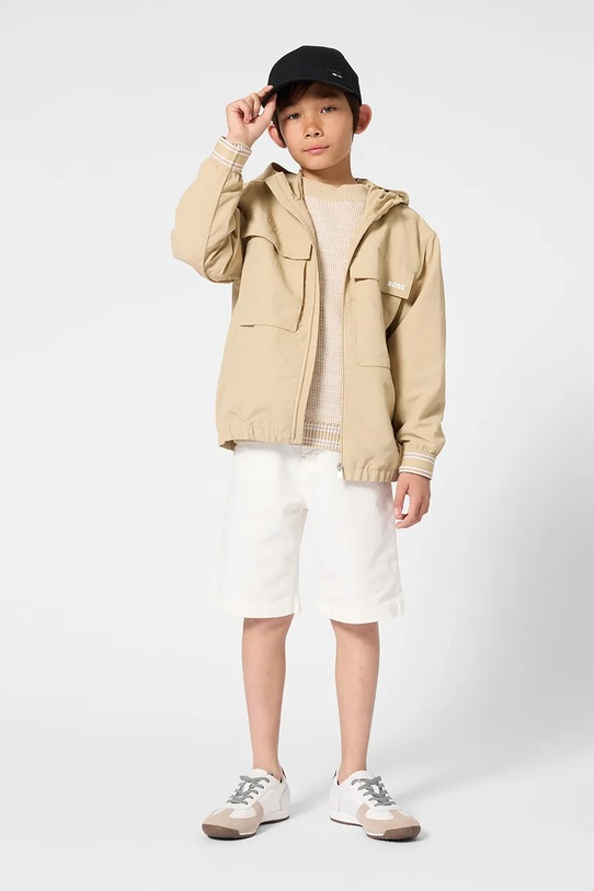 Dječja kapa sa šiltom BOSS J53168.52.56 crna