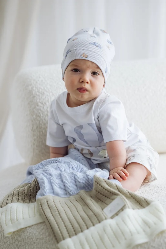 Jamiks czapka dziecięca BUNELI szary BUNELI.Nak.glo.JWI032.B