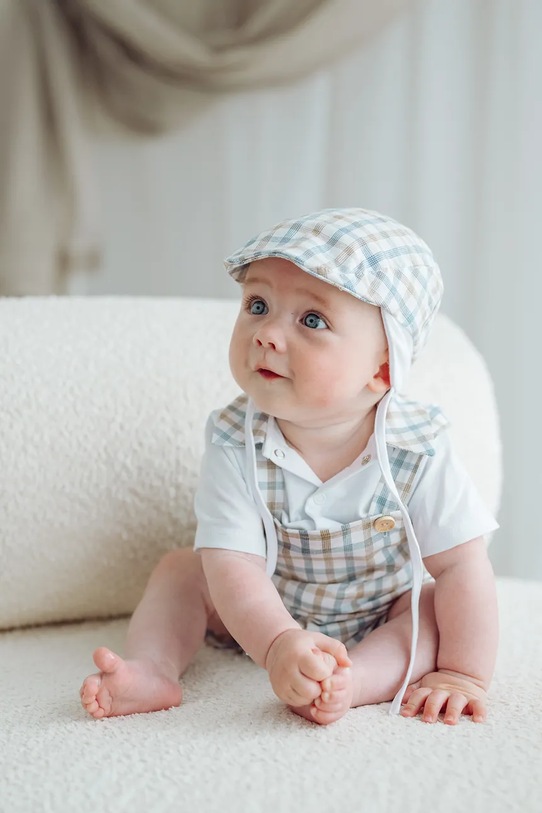 Jamiks kaszkiet dziecięcy bawełniany FLUMI multicolor FLUMI.Nakr.glo.JLI078.B