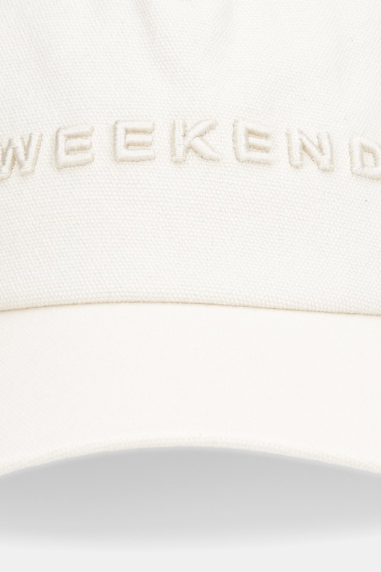 Weekend Max Mara czapka z daszkiem bawełniana AFALCO 2615571034600 beżowy SS26
