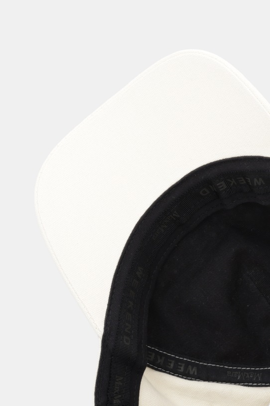 Weekend Max Mara czapka z daszkiem bawełniana AFALCO beżowy 2615571034600