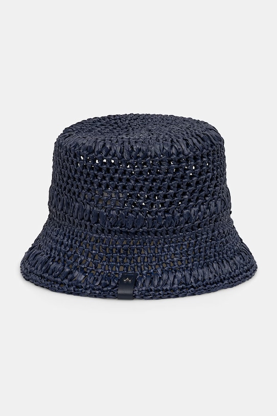 Weekend Max Mara bucket klobuk ženski pleten AFRAGORE mornarsko modra 2615571045600