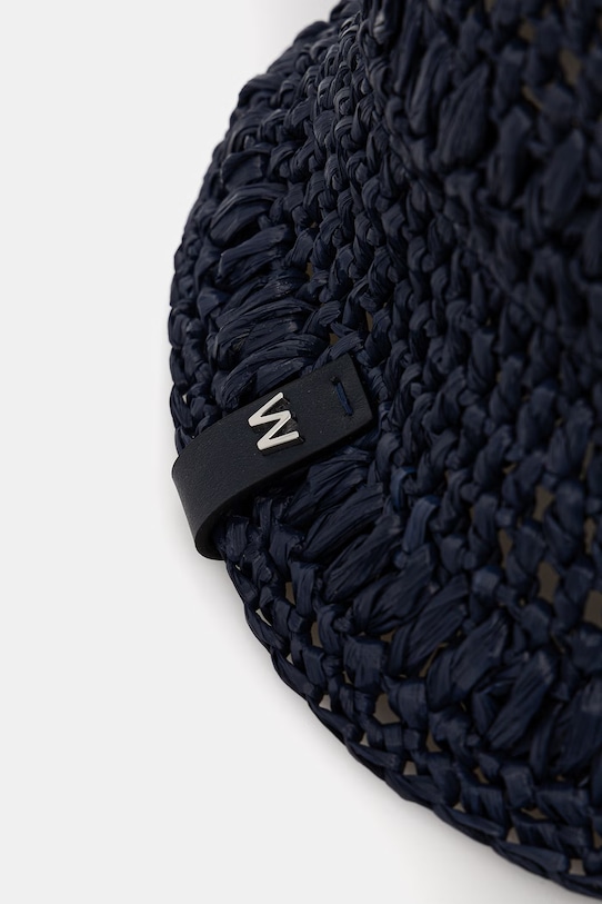 Weekend Max Mara bucket klobuk ženski pleten AFRAGORE mornarsko modra 2615571045600