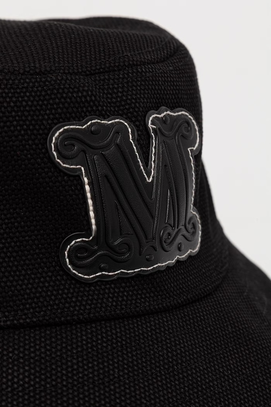 Αξεσουάρ Max Mara Beachwear καπέλο γυναικείο βαμβακερό GONDOLA 2616571019600 μαύρο