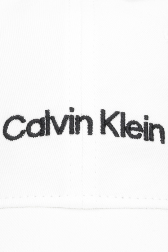 Calvin Klein czapka z daszkiem bawełniana LV04F5003G biały SS26