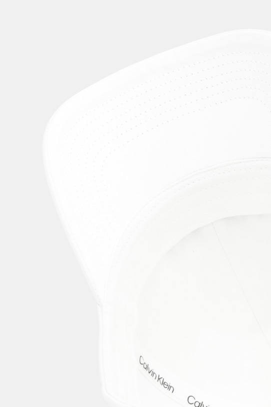 Calvin Klein czapka z daszkiem bawełniana biały LV04F5003G