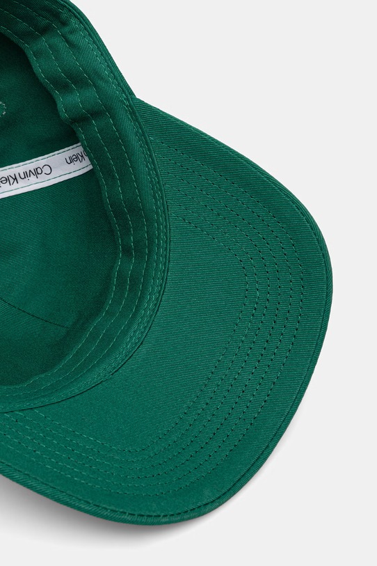 Calvin Klein Καπέλο με γείσο γυναικείο βαμβακερό πράσινο LV04F5003G