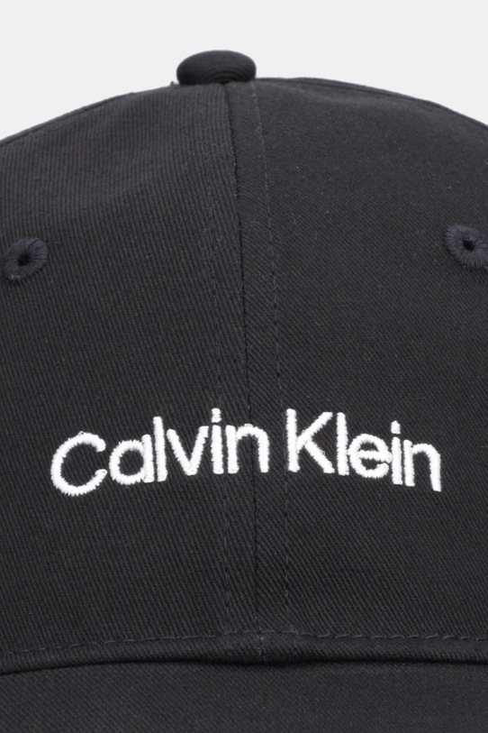 Calvin Klein czapka z daszkiem bawełniana LV04F5003G czarny SS26