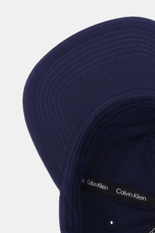 Calvin Klein czapka z daszkiem bawełniana granatowy LV04F5044G