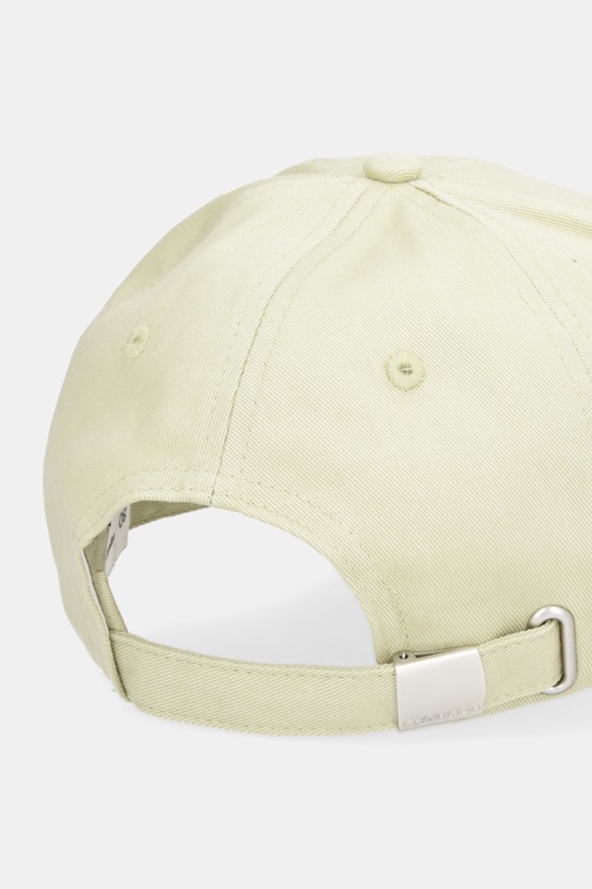 Akcesoria Calvin Klein czapka z daszkiem bawełniana LV04F5044G zielony
