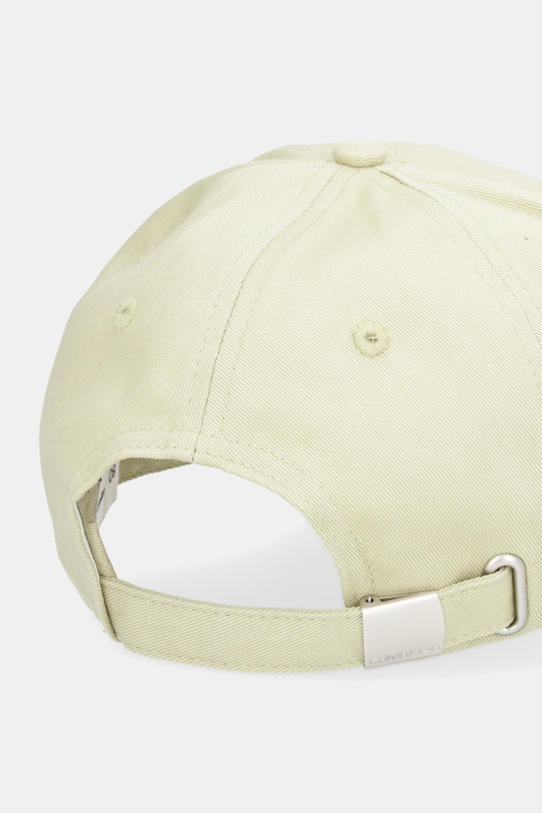 Akcesoria Calvin Klein czapka z daszkiem bawełniana LV04F5044G zielony