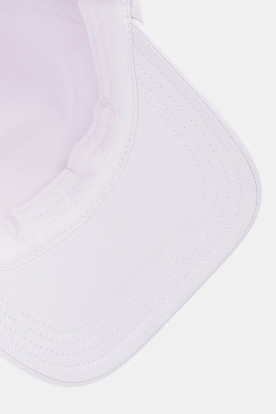 BOSS czapka z daszkiem bawełniana Lettye -SL fioletowy 50558384