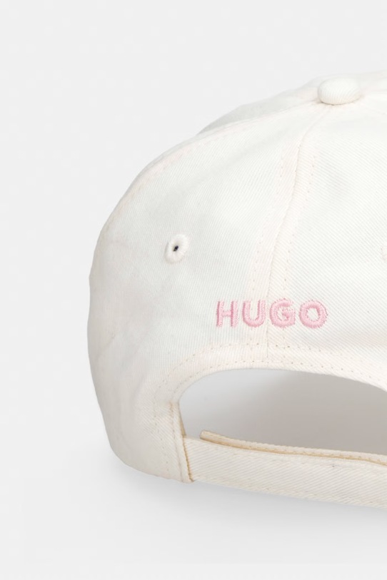 Akcesoria Hugo Blue czapka z daszkiem bawełniana Astryd-SL 50555804 beżowy