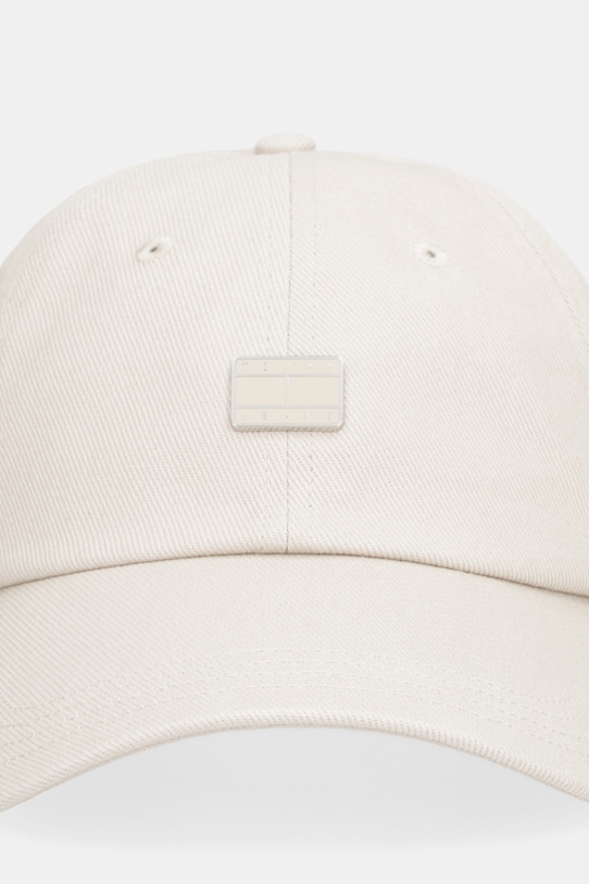 Tommy Jeans czapka z daszkiem bawełniana AW0AW18096 beżowy SS26