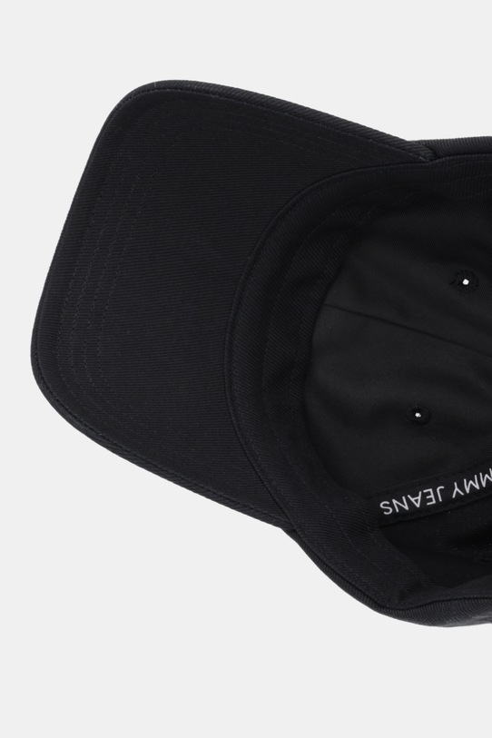 Tommy Jeans czapka z daszkiem bawełniana czarny AW0AW18096