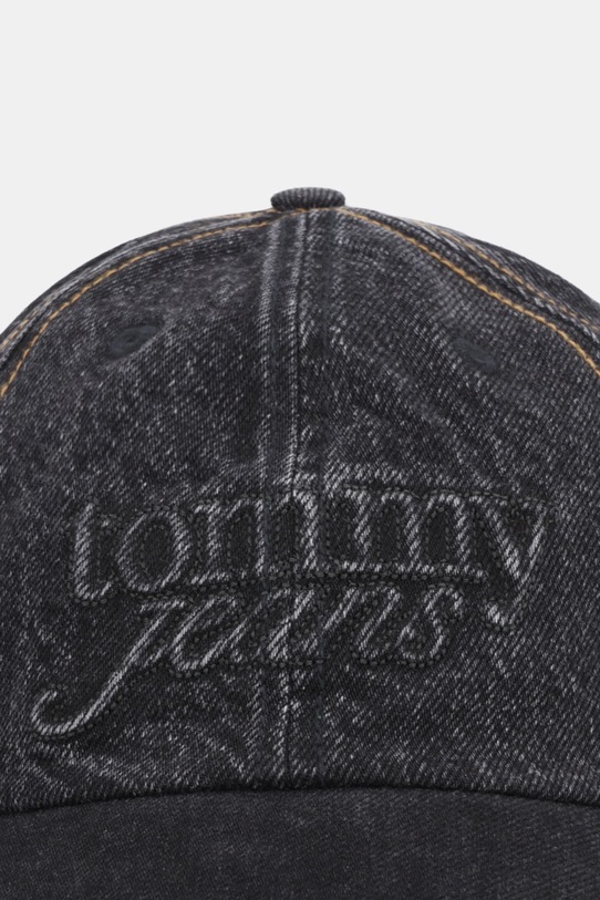 Τζιν καπέλο μπέιζμπολ Tommy Jeans AW0AW18512 μαύρο SS26