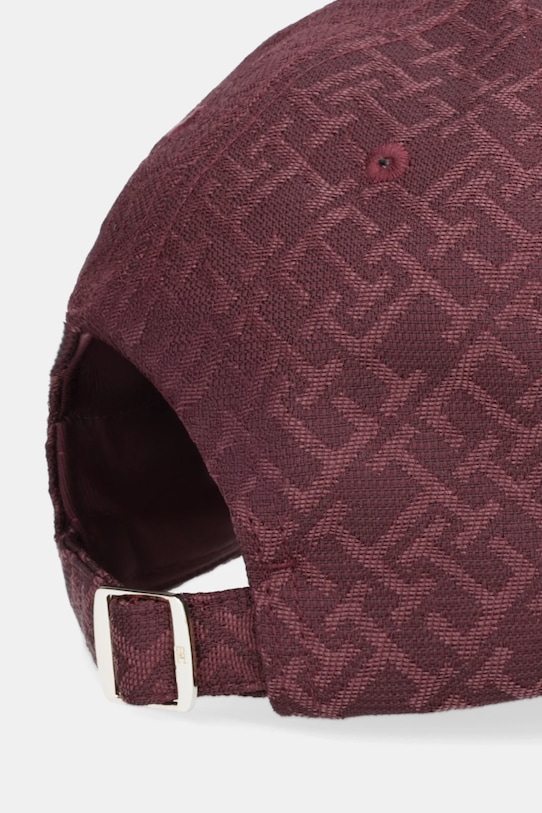 Akcesoria Tommy Hilfiger czapka z daszkiem AW0AW18058 bordowy