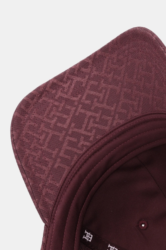 Tommy Hilfiger czapka z daszkiem bordowy AW0AW18058