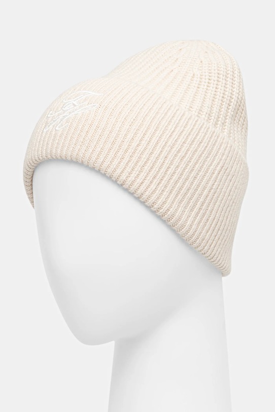 Tommy Hilfiger czapka wełniana AW0AW18515 beżowy SS26