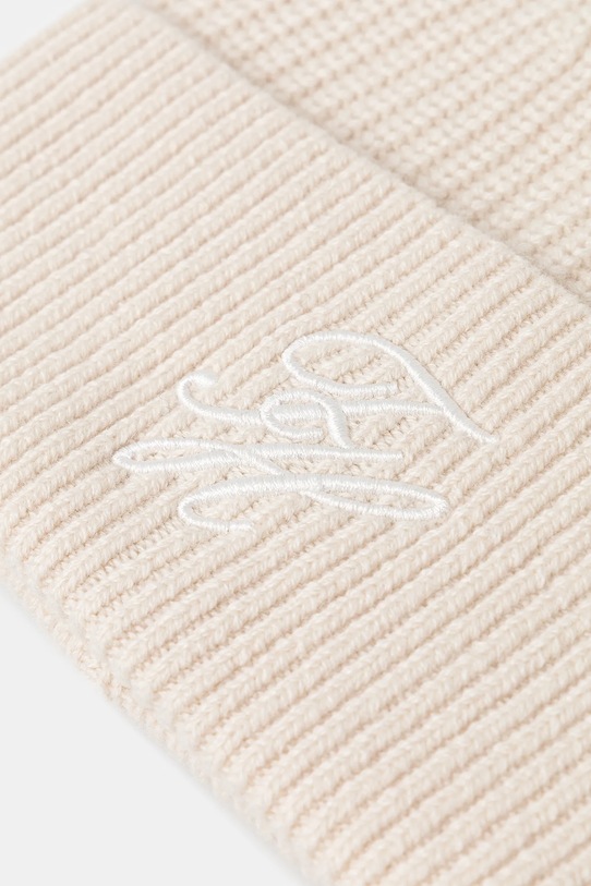 Akcesoria Tommy Hilfiger czapka wełniana AW0AW18515 beżowy