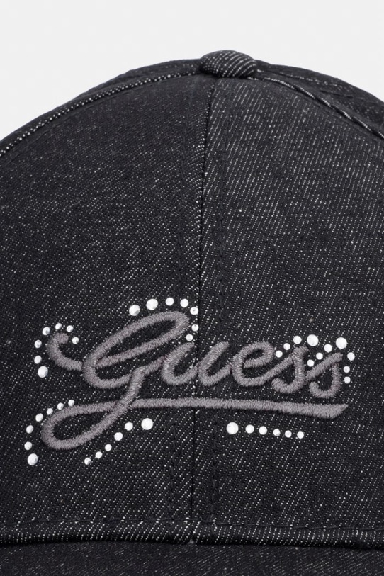 Guess czapka z daszkiem jeansowa AW5472.COT01 czarny SS26