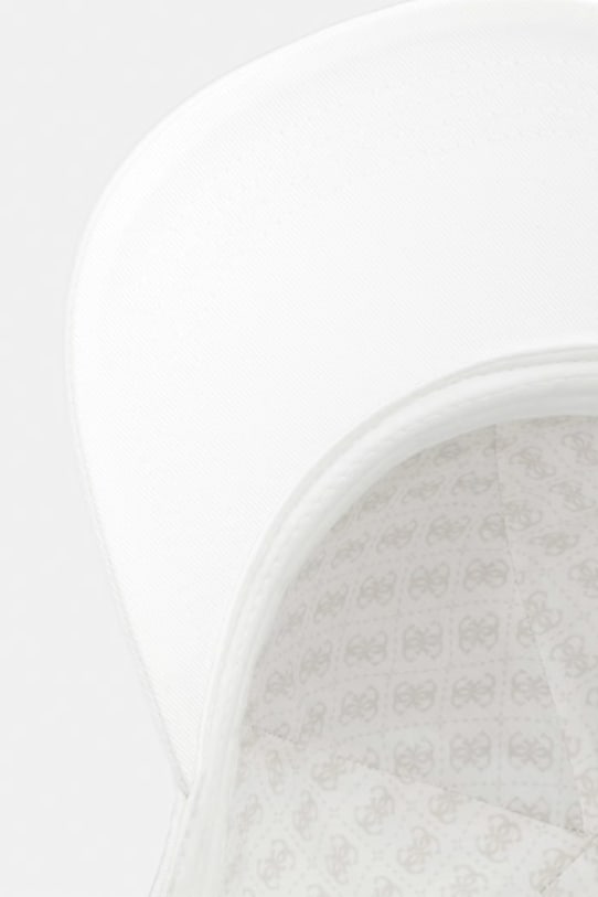 Guess czapka z daszkiem bawełniana biały AW5474.COT01