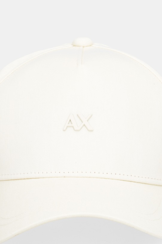 Armani Exchange czapka z daszkiem bawełniana XW001886.AF15502 beżowy SS26
