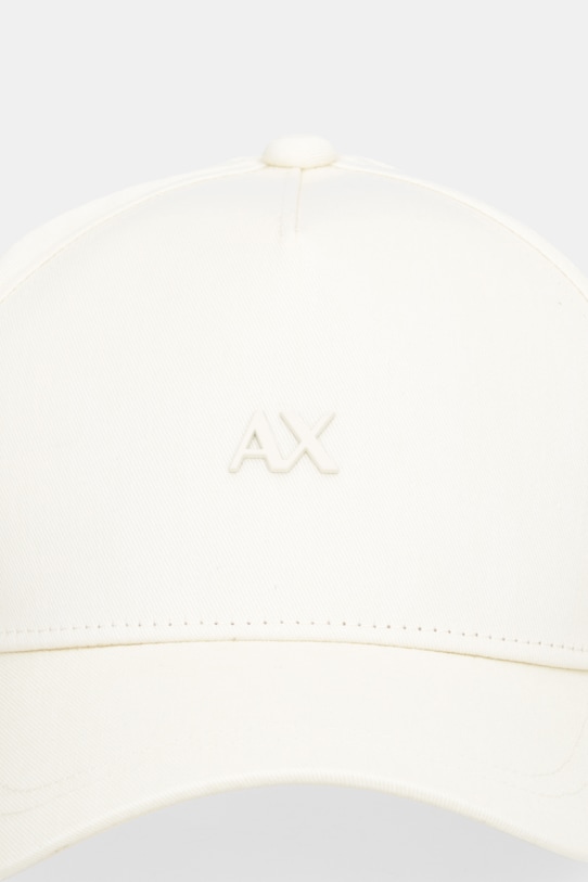 Armani Exchange czapka z daszkiem bawełniana XW001886.AF15502 beżowy SS26