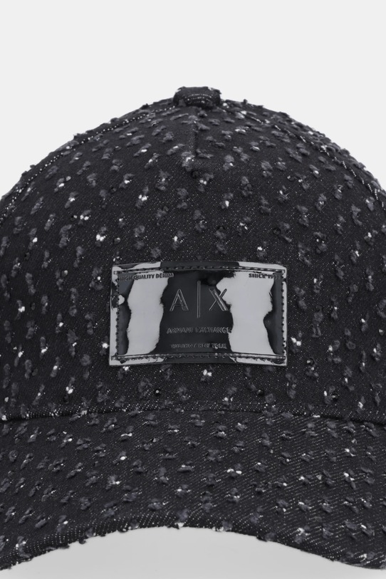 Armani Exchange czapka z daszkiem jeansowa XW001894.AF18855 czarny SS26