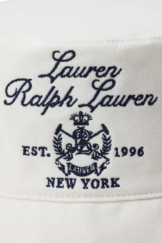 Akcesoria Lauren Ralph Lauren kapelusz bawełniany 454P09803 biały