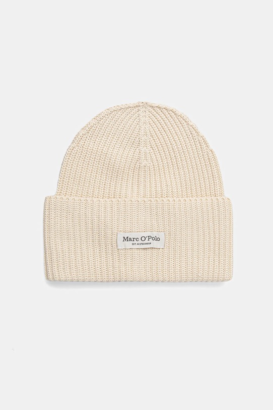Marc O'Polo czapka aplikacja beżowy 600605901141
