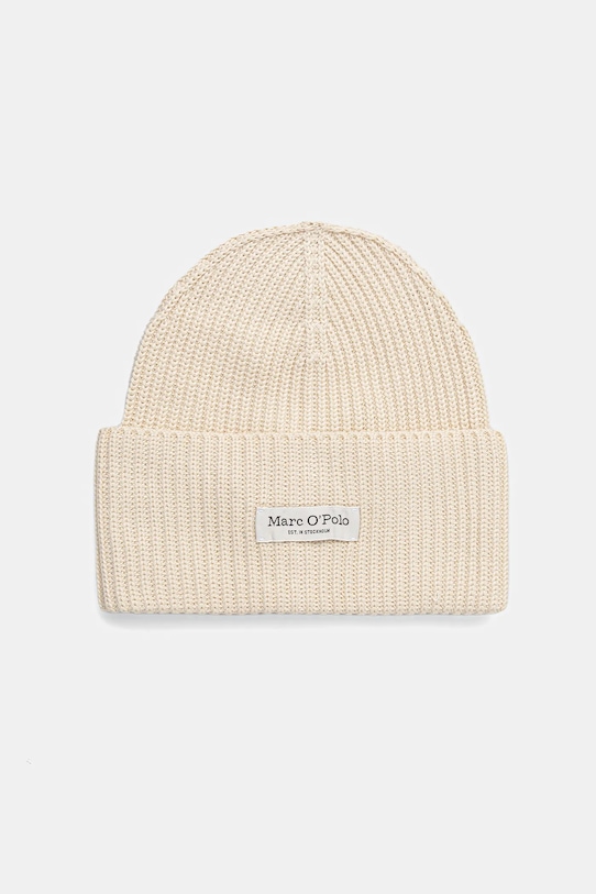 Marc O'Polo czapka aplikacja beżowy 600605901141