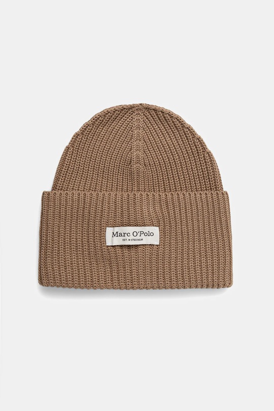 Marc O'Polo czapka aplikacja beżowy 600605901141