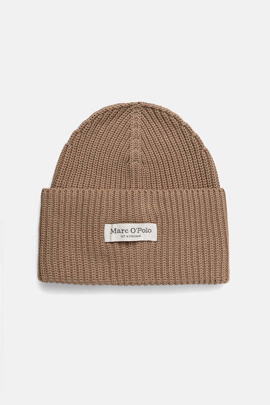 Marc O'Polo czapka aplikacja beżowy 600605901141