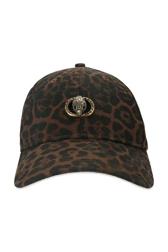 Kurt Geiger London czapka z daszkiem bawełniana Chelsea 4419039499 brązowy SS26