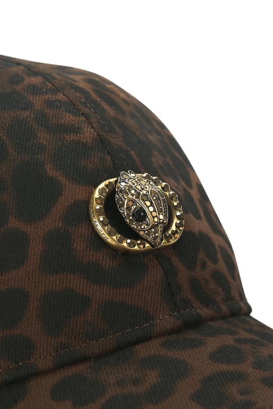 Kurt Geiger London czapka z daszkiem bawełniana Chelsea brązowy 4419039499