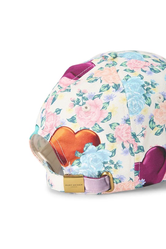 Kurt Geiger London czapka z daszkiem bawełniana multicolor 5403944499