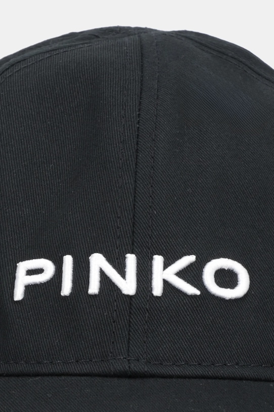 Pinko czapka z daszkiem bawełniana 106739.A38Q czarny SS26