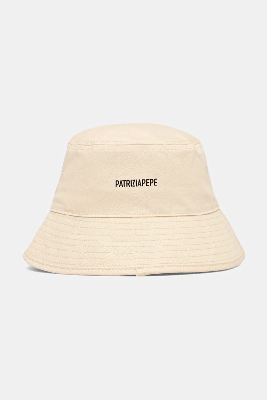 Patrizia Pepe kapelusz bawełniany bawełna beżowy 8F0106.AB01