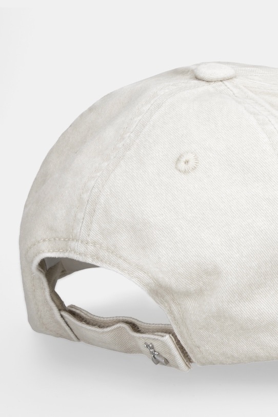 Akcesoria Patrizia Pepe czapka z daszkiem bawełniana 8F0108.A708 beżowy