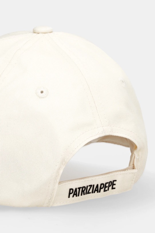 Akcesoria Patrizia Pepe czapka z daszkiem bawełniana 8F0109.AB01 beżowy