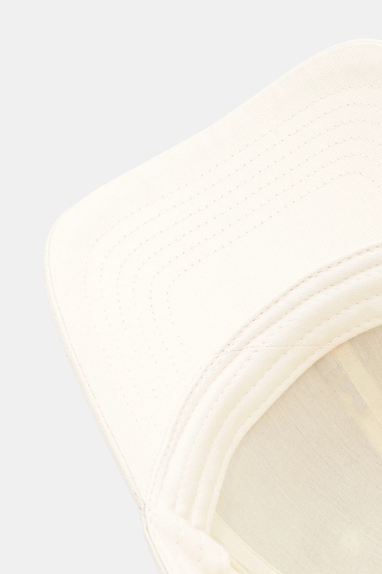 Patrizia Pepe czapka z daszkiem bawełniana beżowy 8F0109.AB01