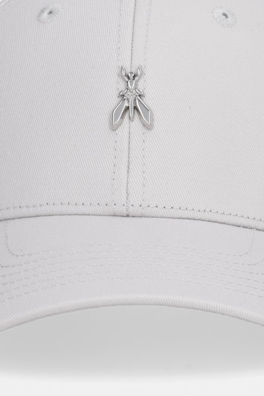 Patrizia Pepe czapka z daszkiem bawełniana 8F0109.AB01 szary SS26