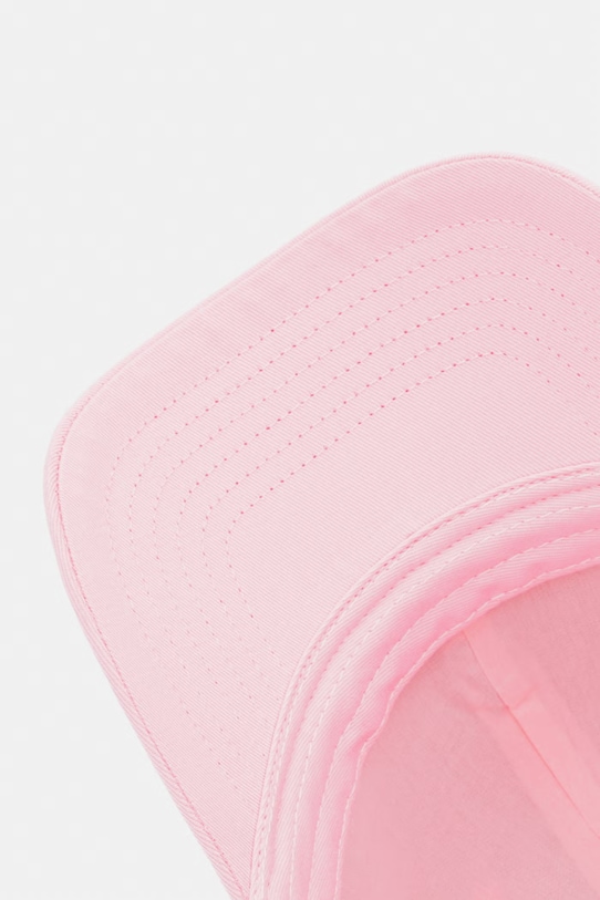 Patrizia Pepe czapka z daszkiem bawełniana różowy 8F0109.AB01